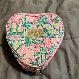 Lilly Pulitzer Heart-Shaped Tropical Pouch